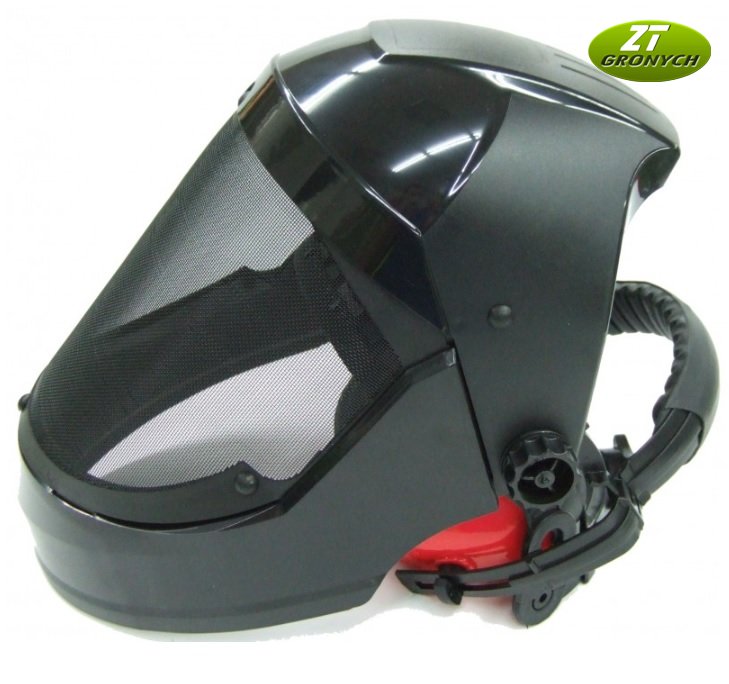 Ochranný celoobličejový štít se sluchátky