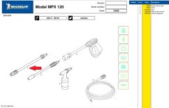 Nástavec + tryska plochá Michelin MPX 120