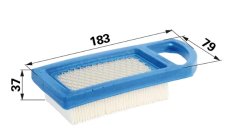 Náhrada - Vzduchový filtr BxS  13,5Hp-krátký