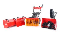 VeGA 555 set - Motorový zametací kartáč s radlicí a sněhová fréza 1