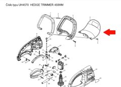 Kryt plotostřihu - HT-355 HT365 HT-6510 HT7510 UH4570 UH5570 UH5580 UH6570 UH6580 UH7580