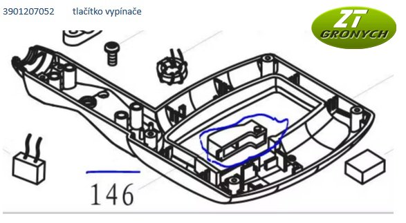 Ovládání / tlačítko spínače  HM 100 XLU