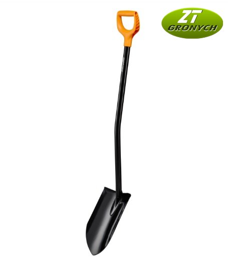 Fiskars 1067517 - Rýč Solid™ špičatý XL čepel, dlouhá násada