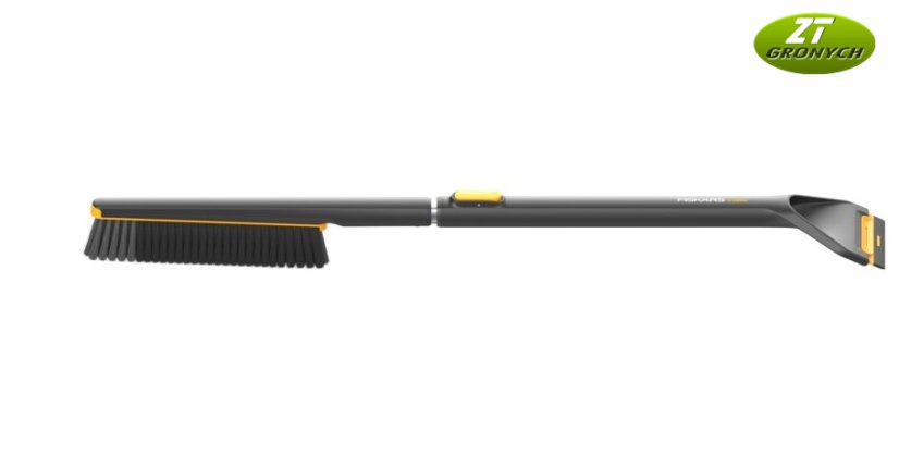 Fiskars 1078493 X-series™ teleskopický smetáček se škrabkou