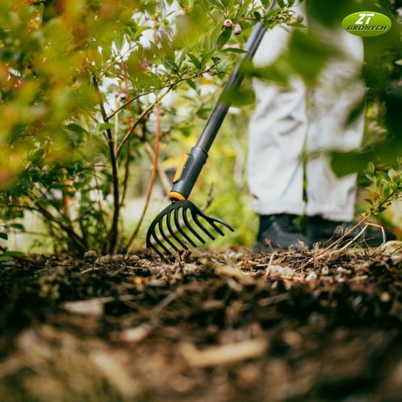 Fiskars 1080676 OneClick hrábě úzké - ocelové 10 hrotů