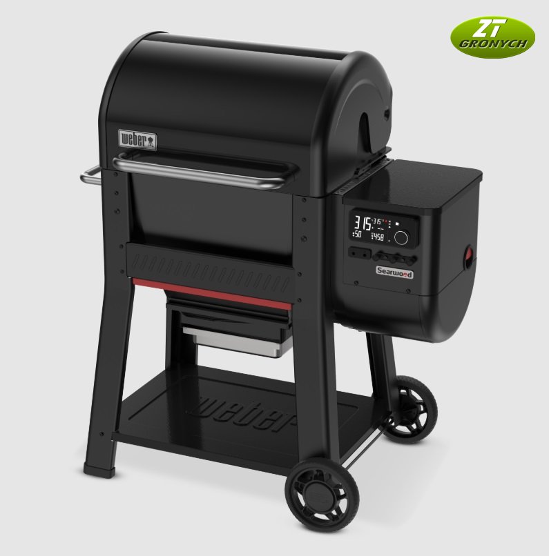 Weber Searwood Black 60 cm, peletový gril.