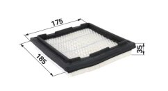 Vzduchový filtr TECUMSEH 18HP