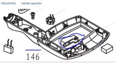 Ovládání / tlačítko spínače  HM 100 XLU