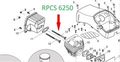 Šroub výfuku RPCS 6250
