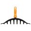 Fiskars 1080676 OneClick hrábě úzké - ocelové 10 hrotů