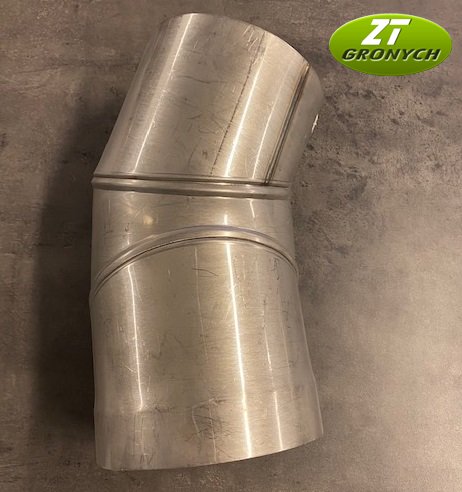 Koleno segmentové 180/90 - nerez