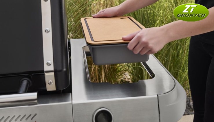 Weber 3400131 Works prkénko na krájení s nádobou