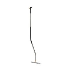 Fiskars 1077112 Ergonomic™ - hrábě na půdu se zahnutou násadou