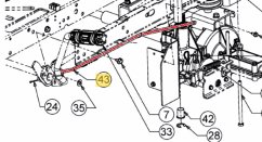 Táhlo brzdy - traktor 