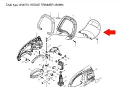 Kryt plotostřihu - HT-355 HT365 HT-6510 HT7510 UH4570 UH5570 UH5580 UH6570 UH6580 UH7580