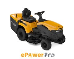 Stiga Estate 384e  - Aku zahradní traktor  se středovým výhozem