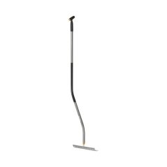 Fiskars 1077112 Ergonomic™ - hrábě na půdu se zahnutou násadou