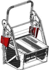 Kryty pístnic zvedání koše - pár